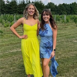 Yellow Spaghetti Strap Dress